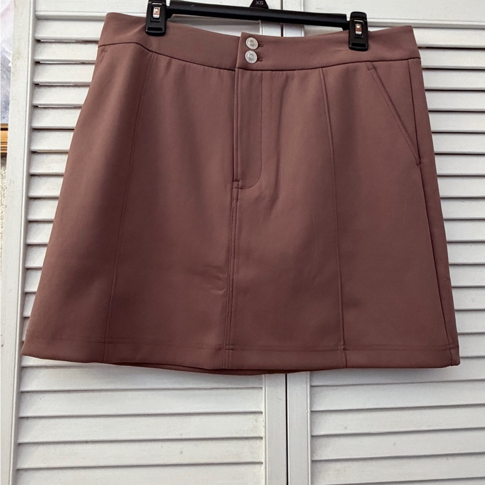 Hudson Jeans seamed Deep Tapue Mini Skirt with sculpting knit nwot - Picture 2 of 16